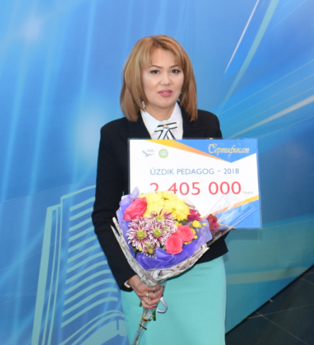 Республикалық "Үздік педагог- 2018" конкурсының жеңімпазы 2 405 000 сертификат иегері Шаяхметова Карлыга Инкарбекқызын жеңісімен шын жүректен құттықтаймыз!!!